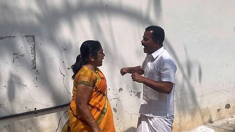 AIADMK councillors prevented Shengottai municipality chairperson R Ramalakshmi from exiting the municipality campus after leveling various allegations.