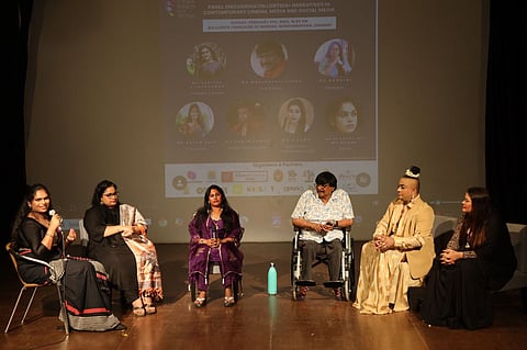 A panel discussion at Chennai Rainbow Film Festival