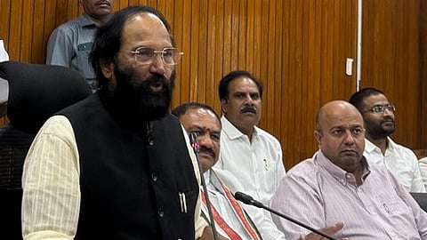 Telangana Irrigation Minister N Uttam Kumar Reddy.