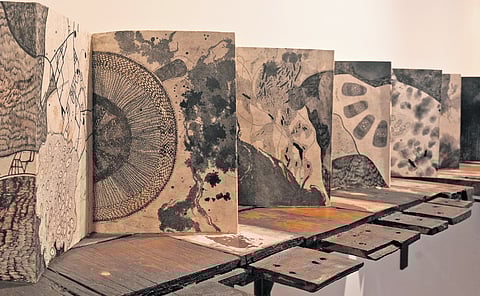 Works on show at the exhibition