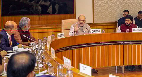 Union Home Minister Amit Shah chairs the first meeting of the Parliamentary Consultative Committee of the Ministry of Cooperation on initiatives related to empowerment of cooperatives.