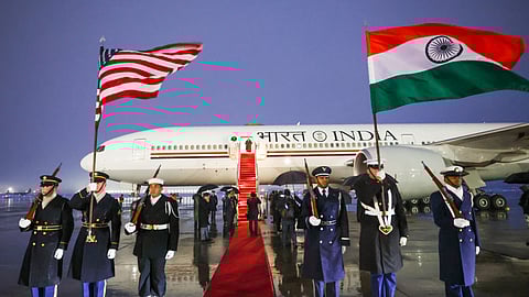 Prime Minister Narendra Modi arrives in Washington on Wednesday, ahead of his meeting with US President Donald Trump.