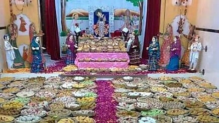 Foods offered to Sri Krishna deity