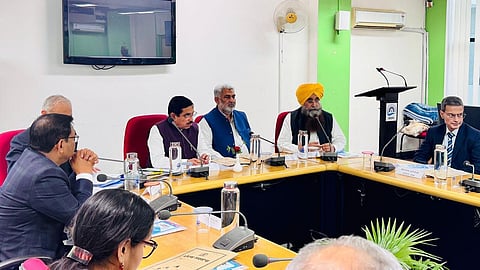 A meeting between a Central team led by Union Minister Pralhad Joshi and farmers' representatives to discuss their various demands was held on Friday.