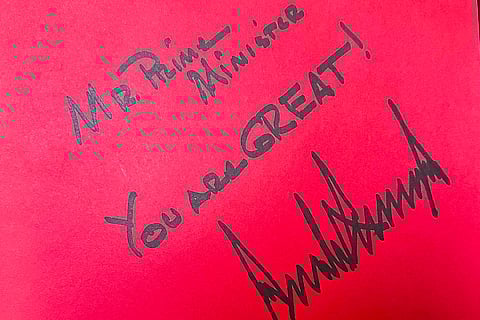 Trump's warm gestures for PM Modi mark their meeting