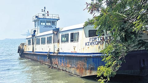 Fort Queen, a ferry that once transported passengers between Fort Kochi and Vypeen
