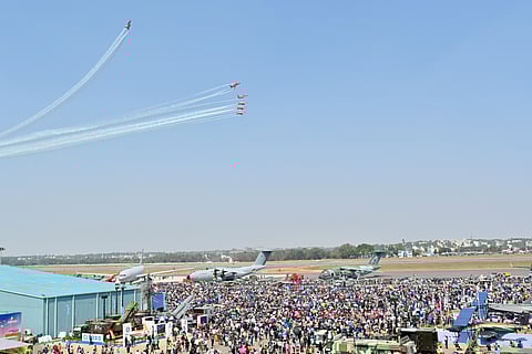 People thronged in large numbers as Aero India wraps its last day on Friday.