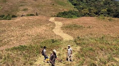 Officials decided to create a six-meter-wide fire line from the foothill of Thirumurthy to the Kurumalai settlement, along the traditional path that the tribal people have been using for a long time.