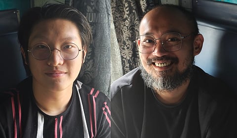 The accused Wang Chun Wei (L) and Shen Wei Haw.