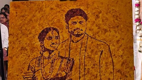 Greeshmasree's painting of a married couple