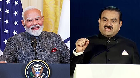 (L-R) A collage of Prime Minister Narendra Modi and billionaire industrialist Gautam Adani.