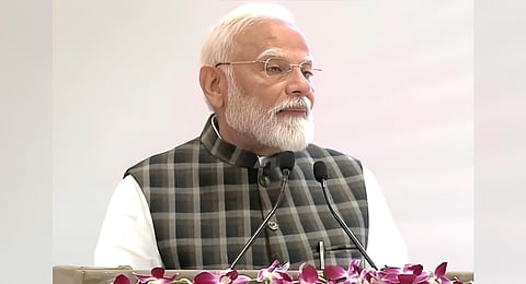 PM Modi addressing the SOUL Leadership Conclave in New Delhi.