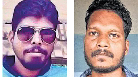 The accused Rajesh (L) and Arun