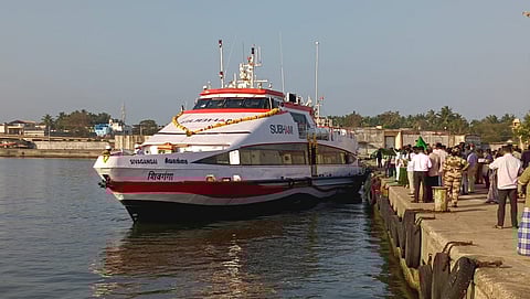 The ferry Sivagangai departed with 83 passengers towards Kangesanthurai around 8 am.