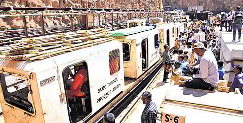 Rescue operations underway at SLBC project on Sunday