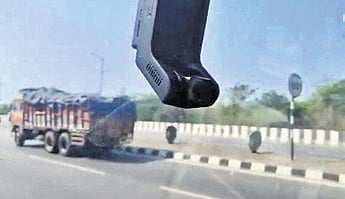 An ADAS-fitted Mo Bus being trial run in the capital city