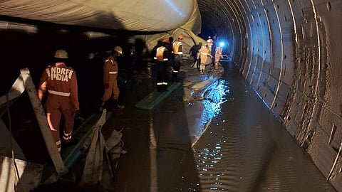 Rescue teams are racing against time to save eight workers trapped inside the SLBC tunnel.