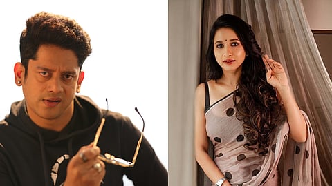 Vishwas Shankar (L),Manvita Kamath