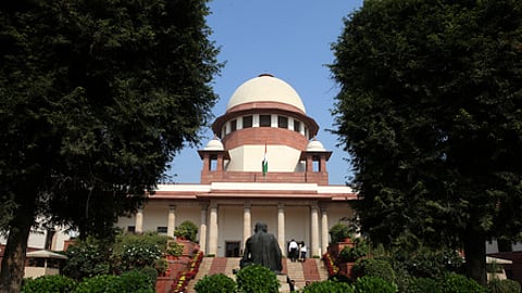 A view of the Supreme Court of India premises in New Delhi.