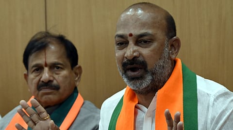 Union Minister of State for Home Affairs Bandi Sanjay Kumar.