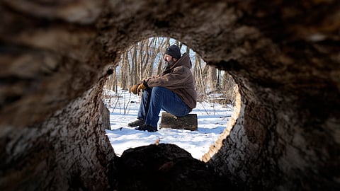 Eric Anderson, a biological science technician for the National Parks Service, who was fired last week, poses for a photo Thursday, Feb. 20, 2025, in Chicago.
