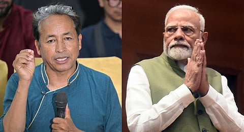 (L-R) A collage of climate activist Sonam Wangchuk and Prime Minister Narendra Modi.