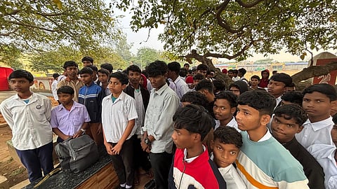 120 students from the government-run hostel of Basipitha High School reached Baripada on Tuesday.