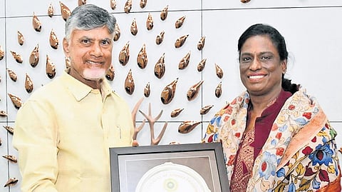Indian Olympic Association President PT Usha met Chief Minister Nara Chandrababu Naidu and discussed setting up of SAI Regional Centre in Andhra Pradesh
