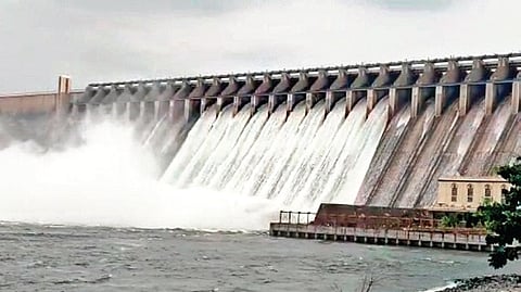Nagarjunasagar dam.