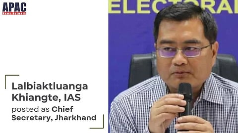 Newly appointed Jharkhand Public Service Commission (JPSC) chairman L. Khiangte