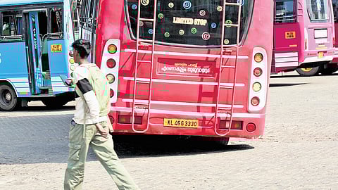 Potholes formed at the Vyttila hub have worsened, giving a difficult time for commuters and bus operators.