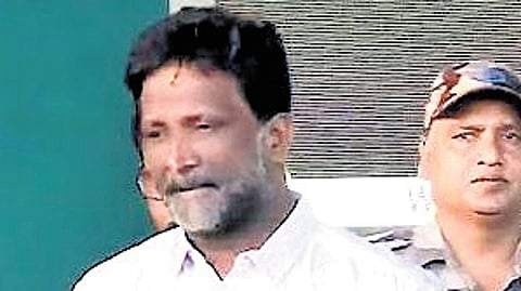 Afan’s father Abdul Rahim arriving at the Thiruvananthapuram airport