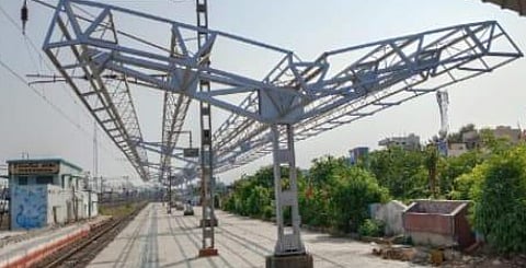 REdevelopment works at Warangal Railway station are going on at a brisk pace