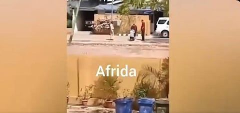 The video was filmed on the campus of the high-security MLA Hostel in the Dispur region in Guwahati, with other personnel watching the incident.