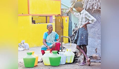Unreliable water supply also affects the residents of Tambaram Corporation.