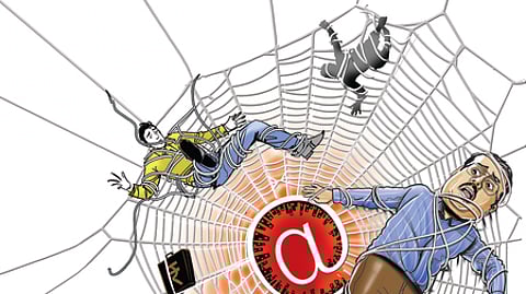 Upon search, police seized 35 bank passbooks, 22 ATM cards, two cheque books, SIM cards, mobile phones, two fake Aadhaar cards besides Rs 930 cash from him.