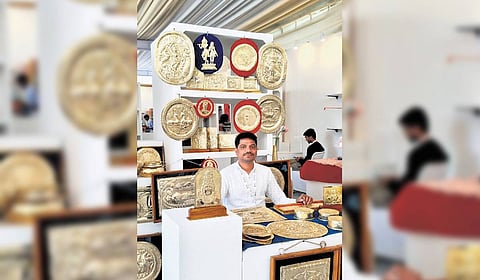 Brass artefacts crafted by artisans from Rangashaipet neighbourhood.