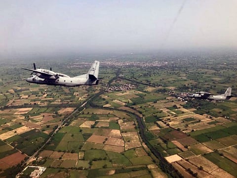 AN-32 transport aircraft of the Indian Air Force overshot the runway while landing at Bagdogra airport in north Bengal.