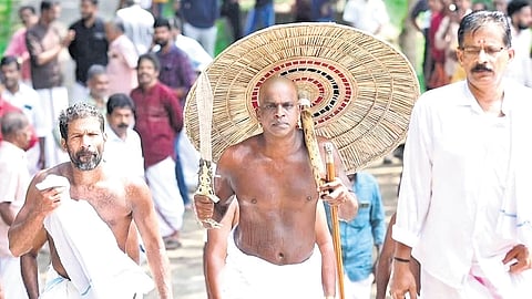 Rituals during Thrikaripur Sree Ramavilyam Kazhagam in 2025