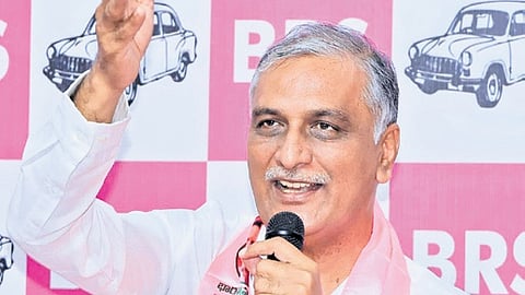 BRS leader and former minister T Harish Rao.