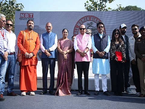 Delhi CM Rekha Gupta, LG Vinai Kumar Saxena attend all-women bike rally at Connaught Place