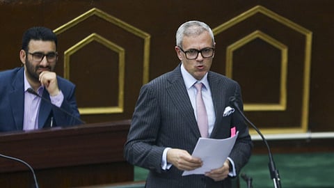 J&K Chief Minister Omar Abdullah in Assembly