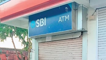 SBI ATM lying closed for last five days in Choudhury Bazar.