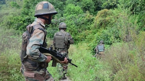 The army personnel sounded high alert and launched a search operation in the area immediately after the incident.