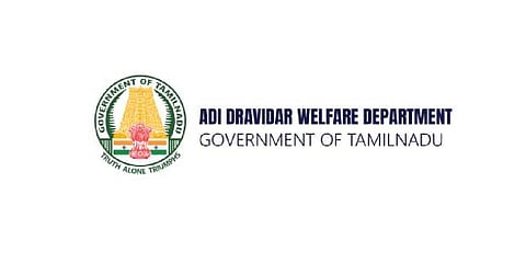 Adi Dravidar Welfare Department logo.