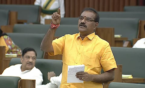 Water resources minister Nimmala Ramanaidu outlined plans to build 75 colonies for 20,946 identified families, with 26 completed and 49 under construction.