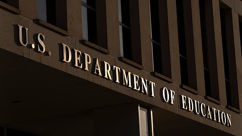 FILE - The headquarters of the U.S. Department of Education, March 12, 2025, in Washington