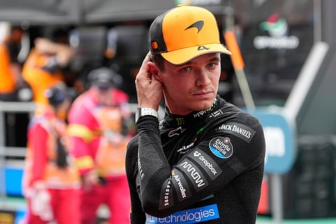 McLaren driver Lando Norris of Britain took pole during qualifying at the Australian Formula One Grand Prix at Albert Park in Melbourne (Photo | AP)