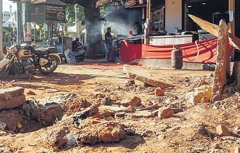Mosque Road has seen nearly 80% drop in footfall due to the on-going road construction work.