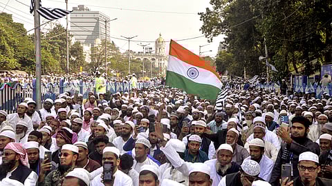 Several Muslim organisations, under the aegis of the All India Muslim Personal Law Board, staged a protest in Bihar’s capital on Wednesday against the Waqf Amendment Bill. (Representative image)